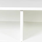 Mueble de TV minimalista moderno blanco y negro – 3 cajones y espacio de almacenamiento abierto, compatible con televisores de hasta 80", requiere montaje por una persona