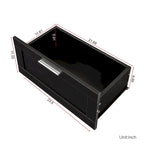 Mueble de TV minimalista moderno blanco y negro – 3 cajones y espacio de almacenamiento abierto, compatible con televisores de hasta 80", requiere montaje por una persona