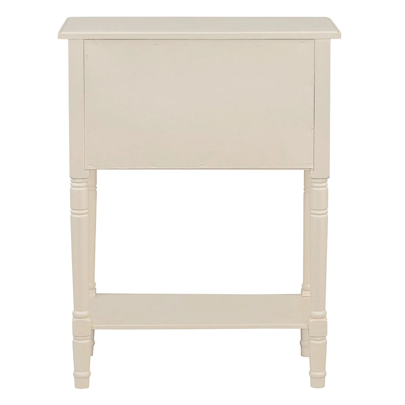 Mesa consola estrecha de 3 cajones — Negro / Azul retro / Gris / Azul claro / Marfil / Azul marino / Espresso / Beige, Mesa de sofá para entrada para 1–2 usuarios