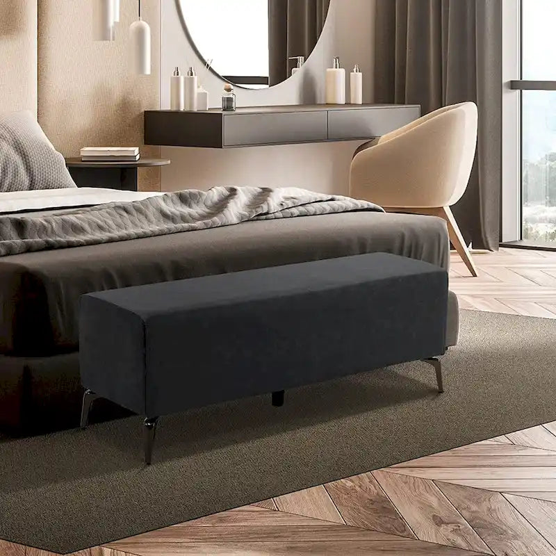 Banco de espera de piel sintética – Negro / Blanco crema / Rojo / Gris oscuro, 1 asiento
