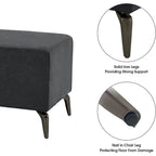 Banco de espera de piel sintética – Negro / Blanco crema / Rojo / Gris oscuro, 1 asiento