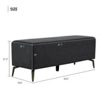 Banco de espera de piel sintética – Negro / Blanco crema / Rojo / Gris oscuro, 1 asiento