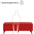 Banco de espera de piel sintética – Negro / Blanco crema / Rojo / Gris oscuro, 1 asiento