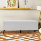 Banco de espera de piel sintética – Negro / Blanco crema / Rojo / Gris oscuro, 1 asiento