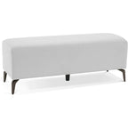 Banco de espera de piel sintética – Negro / Blanco crema / Rojo / Gris oscuro, 1 asiento