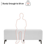 Banco de espera de piel sintética – Negro / Blanco crema / Rojo / Gris oscuro, 1 asiento