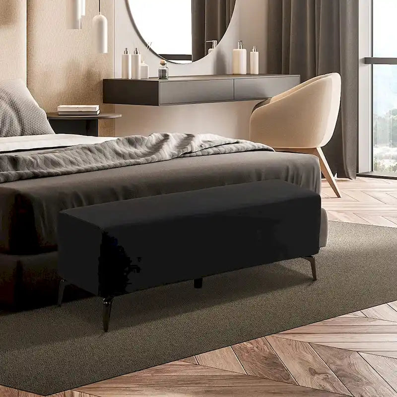 Banco de espera de piel sintética – Negro / Blanco crema / Rojo / Gris oscuro, 1 asiento