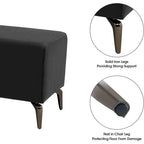 Banco de espera de piel sintética – Negro / Blanco crema / Rojo / Gris oscuro, 1 asiento