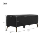 Banco de espera de piel sintética – Negro / Blanco crema / Rojo / Gris oscuro, 1 asiento