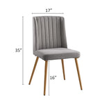 Juego de comedor redondo de 5 piezas, beige/gris, sillas de terciopelo, 4 asientos