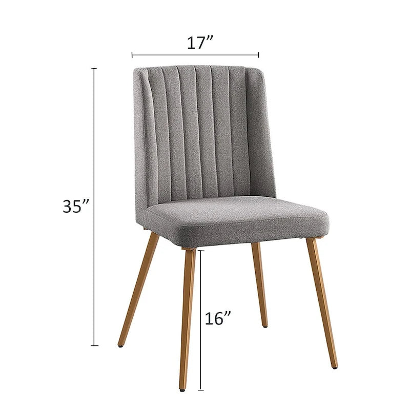Juego de comedor redondo de 5 piezas, beige/gris, sillas de terciopelo, 4 asientos
