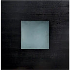 Mesa de comedor alta cuadrada LED negra, 4 asientos (137,16 cm × 137,16 cm)