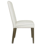 Sillas de comedor Parsons a rayas grises, juego de 2