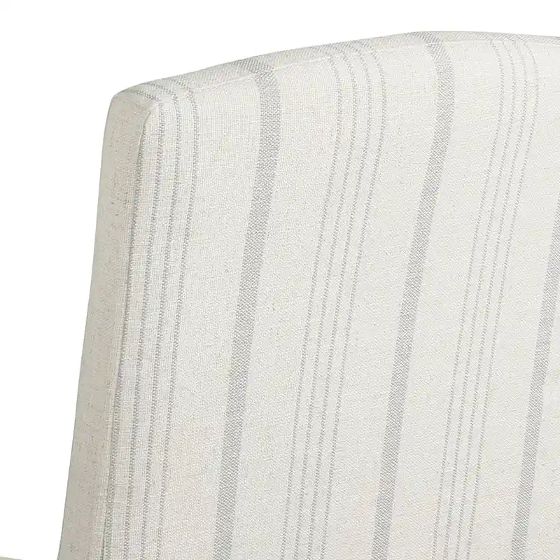 Sillas de comedor Parsons a rayas grises, juego de 2