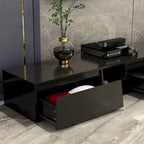 Mueble de TV extensible blanco/negro, para televisores de hasta 100", opción de 2 colores
