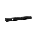 Mueble de TV extensible blanco/negro, para televisores de hasta 100", opción de 2 colores