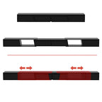 Mueble de TV extensible blanco/negro, para televisores de hasta 100", opción de 2 colores