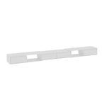 Mueble de TV extensible blanco/negro, para televisores de hasta 100", opción de 2 colores