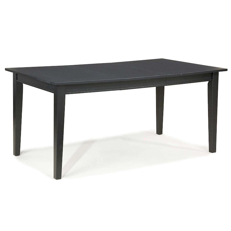Mesa de comedor rectangular extensible marrón/negra, con capacidad para 6 personas