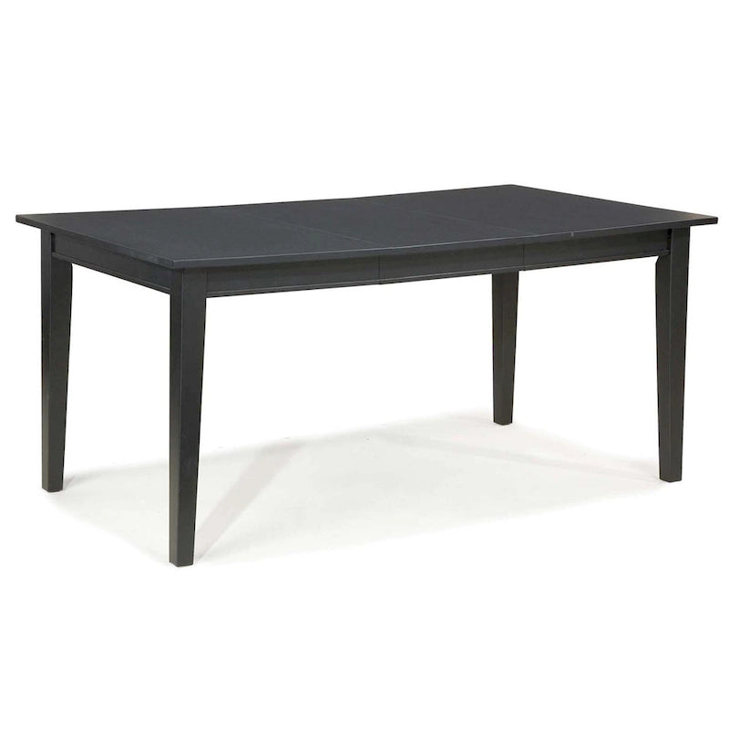 Mesa de comedor rectangular extensible marrón/negra, con capacidad para 6 personas