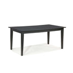 Mesa de comedor rectangular extensible marrón/negra, con capacidad para 6 personas