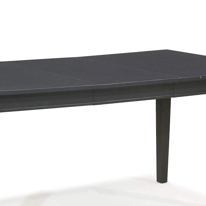 Mesa de comedor rectangular extensible marrón/negra, con capacidad para 6 personas
