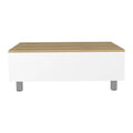 Mesa de centro elevable blanca/marrón/negra/nogal/espresso con almacenamiento oculto, 4 patas, 1 persona