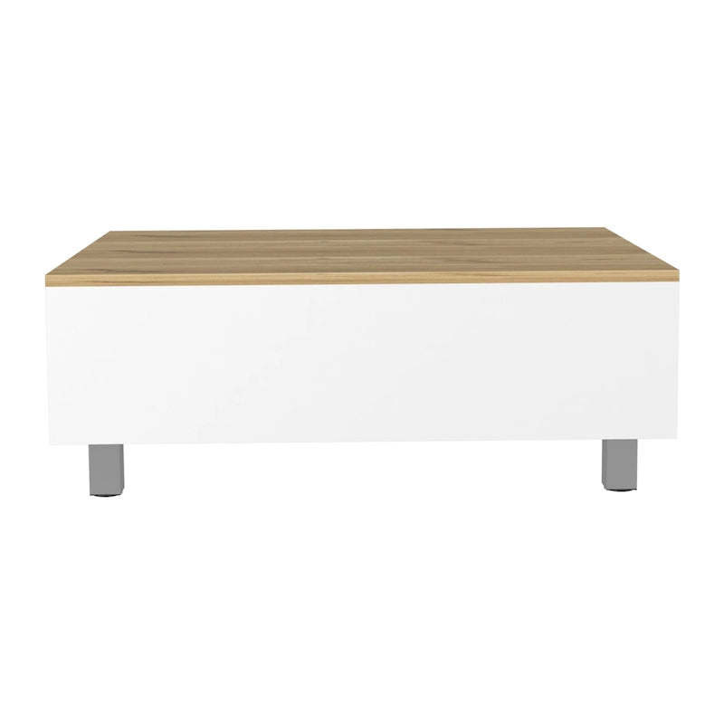 Mesa de centro elevable blanca/marrón/negra/nogal/espresso con almacenamiento oculto, 4 patas, 1 persona
