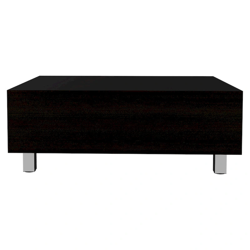 Mesa de centro elevable blanca/marrón/negra/nogal/espresso con almacenamiento oculto, 4 patas, 1 persona