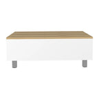 Mesa de centro elevable blanca/marrón/negra/nogal/espresso con almacenamiento oculto, 4 patas, 1 persona
