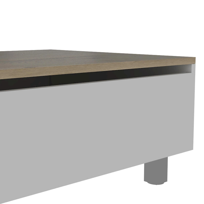 Mesa de centro elevable blanca/marrón/negra/nogal/espresso con almacenamiento oculto, 4 patas, 1 persona
