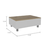 Mesa de centro elevable blanca/marrón/negra/nogal/espresso con almacenamiento oculto, 4 patas, 1 persona