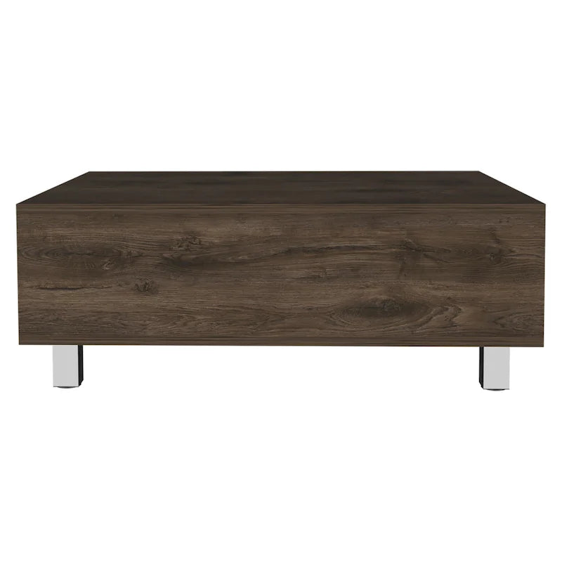Mesa de centro elevable blanca/marrón/negra/nogal/espresso con almacenamiento oculto, 4 patas, 1 persona