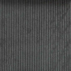 Puf otomano redondo de pana morada / gris claro / turquesa – 1 persona
