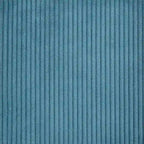 Puf otomano redondo de pana morada / gris claro / turquesa – 1 persona