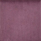 Puf otomano redondo de pana morada / gris claro / turquesa – 1 persona