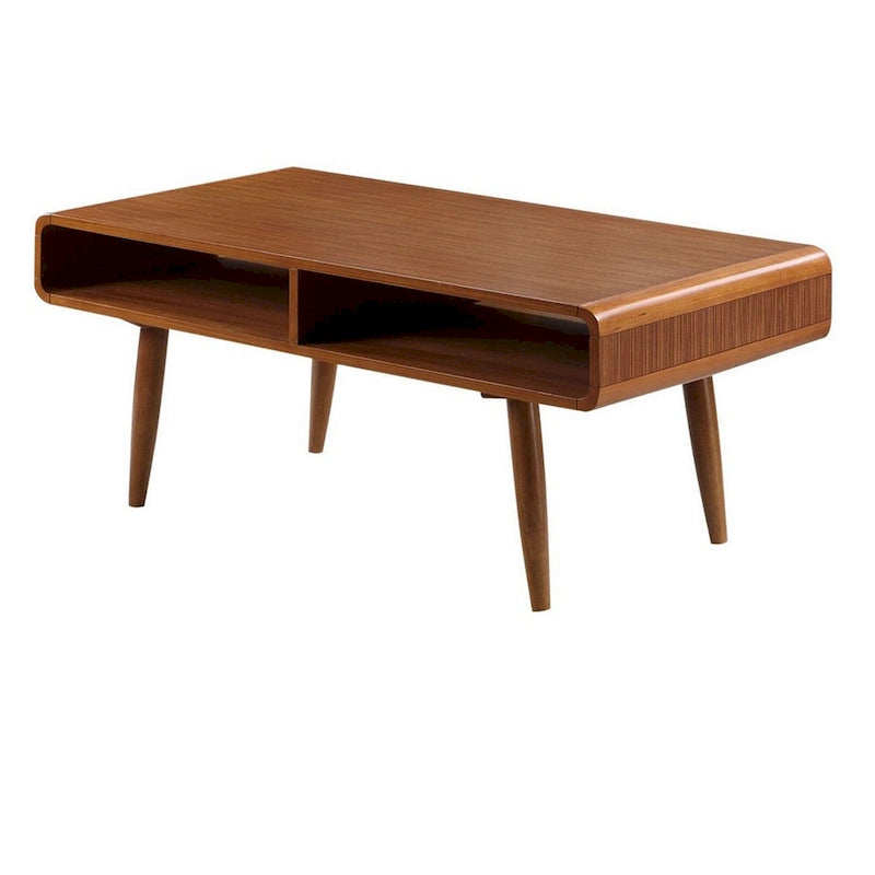 Juego de 3 Mesas Auxiliares de Madera Marrón – 2 Mesas Laterales + 1 Mesa de Centro