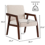 Sillón individual tapizado Mid-Century en marrón, blanco y azul