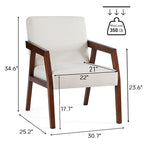 Sillón individual tapizado Mid-Century en marrón, blanco y azul