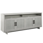 Mueble de TV Fairfax Oak, estilo de puerta Coastal Linen, apto para televisores de hasta 80"