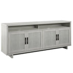 Mueble de TV Fairfax Oak, estilo de puerta Coastal Linen, apto para televisores de hasta 80"