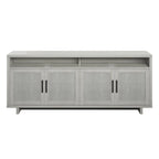 Mueble de TV Fairfax Oak, estilo de puerta Coastal Linen, apto para televisores de hasta 80"