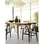 Silla Moderna Roja de Madera con Respaldo en Y Abierta, Estilo Contemporáneo para Cocina/Comedor, con Asiento Trenzado