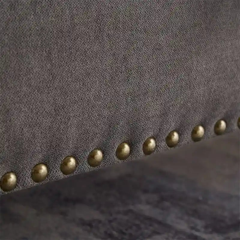 Banco otomano de almacenaje de 2 plazas azul/gris/beige