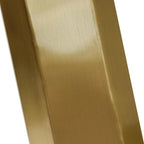 Mesa de Comedor de Piedra Sinterizada con Base de Acero Inoxidable Dorado, Pandora / Negro / Blanco, Capacidad para 8 personas