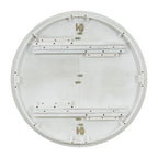 Juego de mesa de comedor redonda extensible Nogal / Blanco Antiguo, para 4-6 personas, estilo retro